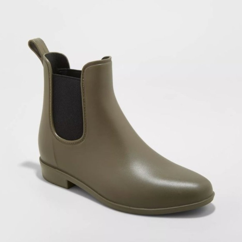 Green Rain Boots